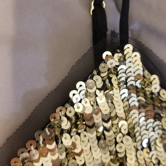 J crew gold and black sequin cami - Picture 6 of 6